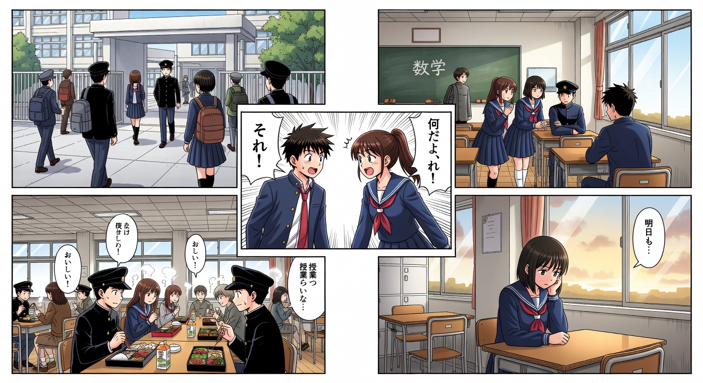 学園マンガパネル